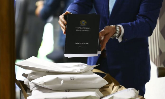 Sessão para leitura do relatório da CPI da Pandemia.