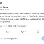 Ibaneis sobre ataque em SP: “Segurança das crianças é inegociável”