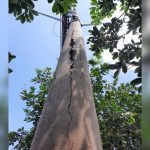Fotos: postes de luz ameaçam cair e amedrontam moradores no DF