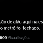 Estação Central do Metrô-DF é fechada após explosão em equipamento