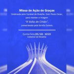 Catedral Metropolitana de Brasília vai sediar missa de ação de graças