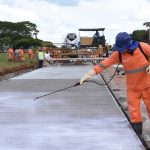 Concluída concretagem da faixa exclusiva no primeiro trecho da Epig