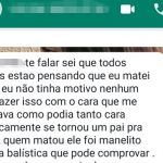 Prints: em mensagens à família de servidor, foragido detalhou execução