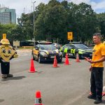 Mascote Segurito alerta para cuidados no trânsito durante as chuvas
