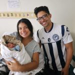 Primeiro bebê nascido em 2024 no HRSM chegou ao mundo 1h27