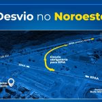 Obras no Noroeste alteram trânsito na região a partir desta 4ª feira