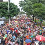 Folia de rua de Brasília começou com desfiles do Galinho e da Aruc