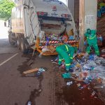 Garis recolhem mais de 4 toneladas de lixo nos blocos de domingo