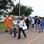 Alunos do Gama participam de saída pedagógica em ação de combate à dengue