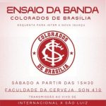 Torcida do Inter no DF faz esquenta antes de jogo contra o Nova Iguaçu
