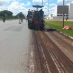 GDF inicia recuperação de 7 mil m² de asfalto no Eixo Monumental