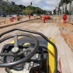 W3 Sul recebe pavimento rígido na altura das quadras 701 e 702