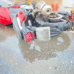 Veja momento em que motociclista morre atropelado por ônibus na BR-040
