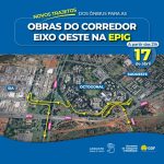 Obra na Epig altera embarque e desembarque dos ônibus no sentido EPTG