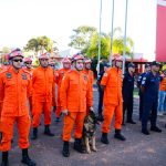 Nova equipe do Corpo de Bombeiros e da Defesa Civil segue para o Rio Grande do Sul