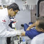 Moradores de Águas Claras doam sangue em Unidade Móvel do Hemocentro