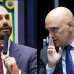 “Vale a pena?”, responde Eduardo Bolsonaro sobre fala irônica de Moraes