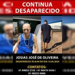 Família oferece R$ 1 mil para quem encontrar idoso desaparecido no DF